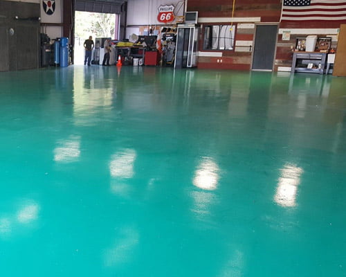 Houston TX commercial concrete floor refinishing